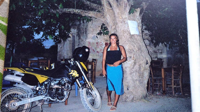 Κάπου στην Κρήτη με KTM Duke πρώτης γενιάς.