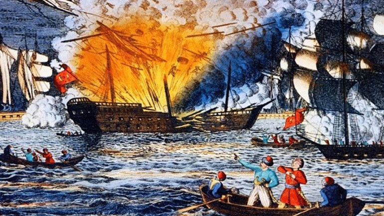 Η Ναυμαχία της Τενέδου – Ο Κανάρης διέλυσε τη ναυαρχίδα του οθωμανικού στόλου