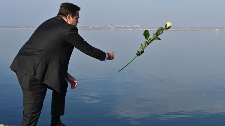 O M. Σχοινάς στην Οδησσό, ανήμερα της Εθνικής Επετείου της 28ης Οκτωβρίου