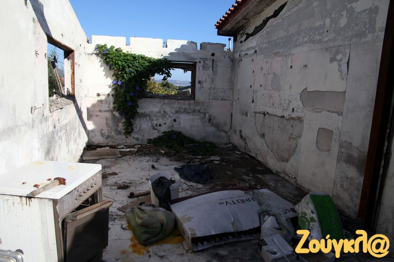 Ό,τι απέμεινε από την κουζίνα του σπιτιού