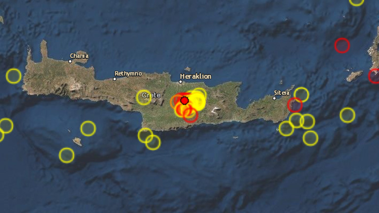 Σεισμός 3.7 Ρίχτερ στην Κρήτη