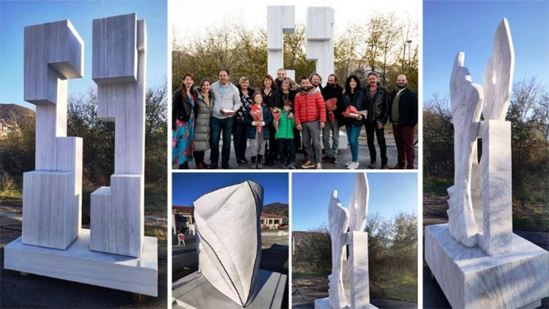 Έξι εντυπωσιακά μαρμάρινα γλυπτά κοσμούν το Κ. Νευροκόπι