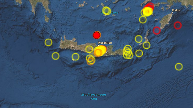 Σεισμός 3.8 Ρίχτερ στην Κρήτη