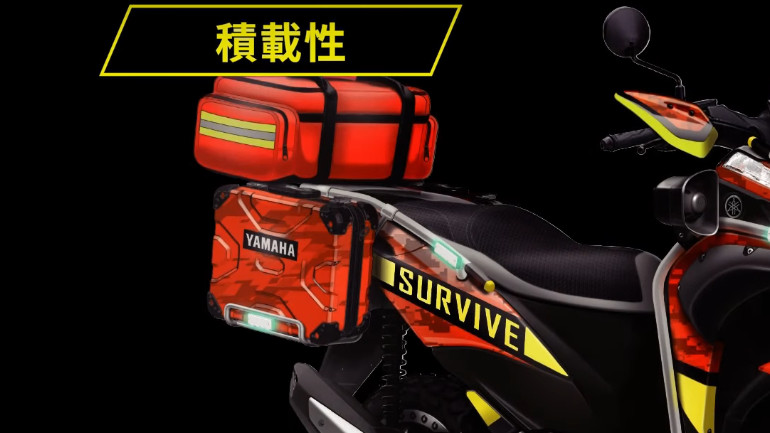 Στις βαλίτσες υπάρχει drone το οποίο χειρίζεται ο αναβάτης - διασώστης.