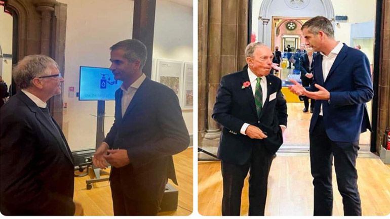 Τετ α τετ του Δημάρχου Αθηναίων με τους Mike Bloomberg και Bill Gates