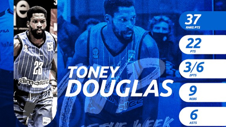 Basket League: MVP της 5ης αγωνιστικής ο Ντάγκλας