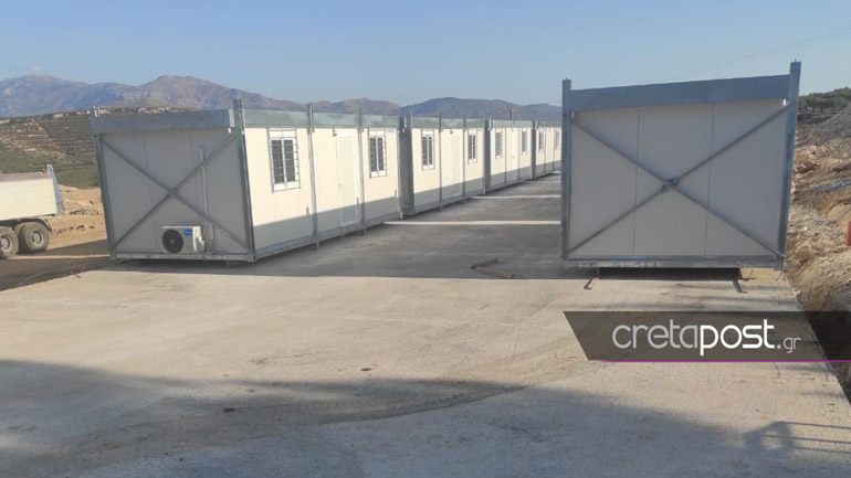 Αρκαλοχώρι: Μετακομίζουν στους οικίσκους οι σεισμόπληκτοι