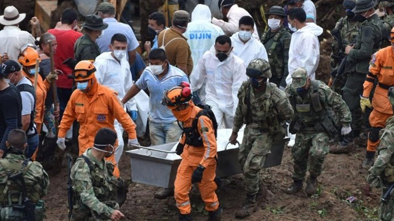 Δέκα νεκροί από κατολίσθηση στην Κολομβία