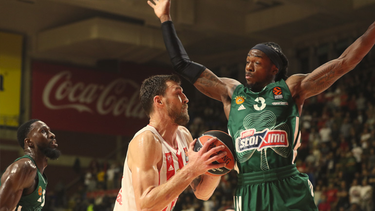 Συντριβή με 81-48 για τον Παναθηναϊκό από τον Ερυθρό Αστέρα