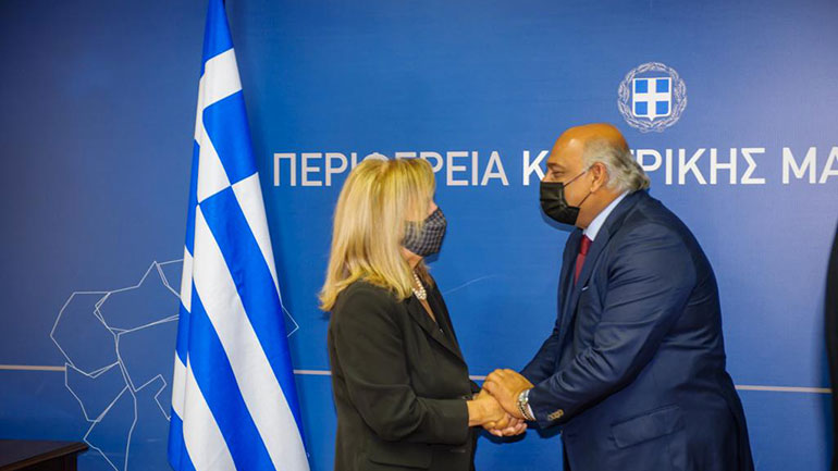 Συνάντηση της Αν. Περιφερειάρχη, Αντιπεριφερειάρχη Οικονομικών και Προγραμματισμού της ΠΚΜ με τον ιδιοκτήτη της JET OIL