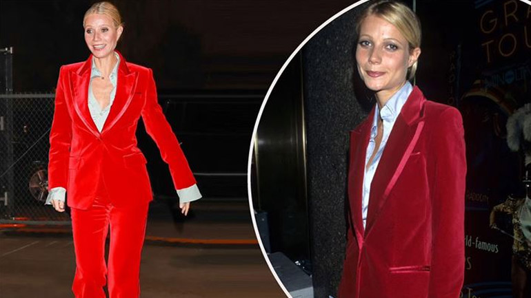 Gwyneth Paltrow: Φοράει το iconic κόκκινο Gucci κοστούμι 25 χρόνια μετά