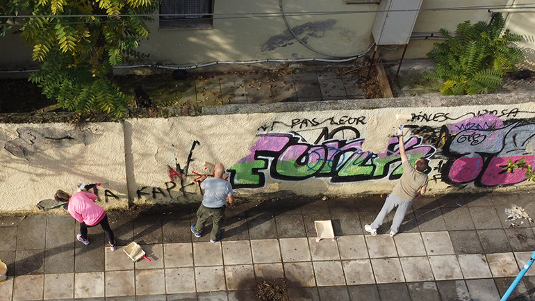 Θεσσαλονίκη: Δημοτικοί αστυνομικοί έγιναν… ζωγράφοι