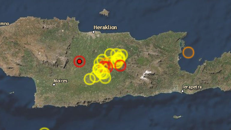 Σεισμική δόνηση 3,8 Ρίχτερ στο Αρκαλοχώρι