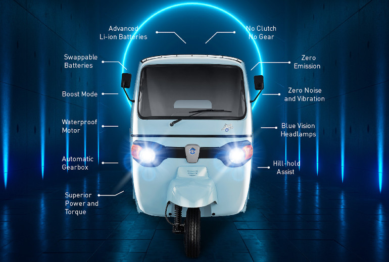 Το ηλεκτρικό APE της Piaggio είναι από τα σημαντικά οχήματα στις χώρες της Ασίας.