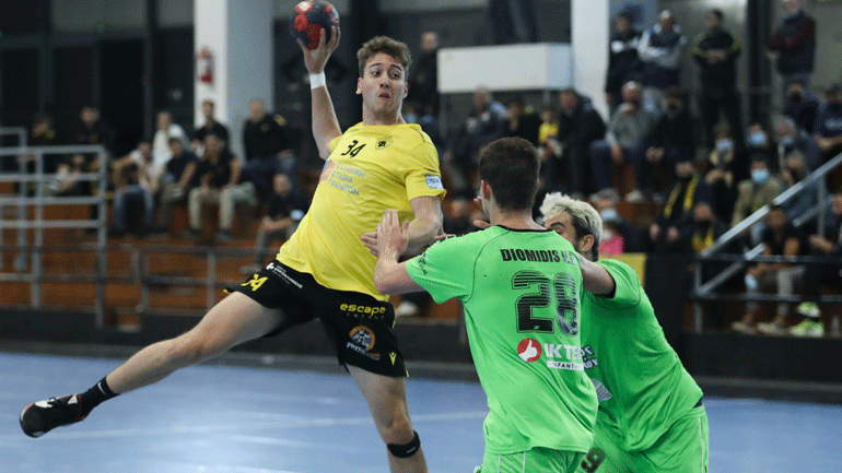 Χάντμπολ: Άνετα η ΑΕΚ, 37-25 τον Διομήδη
