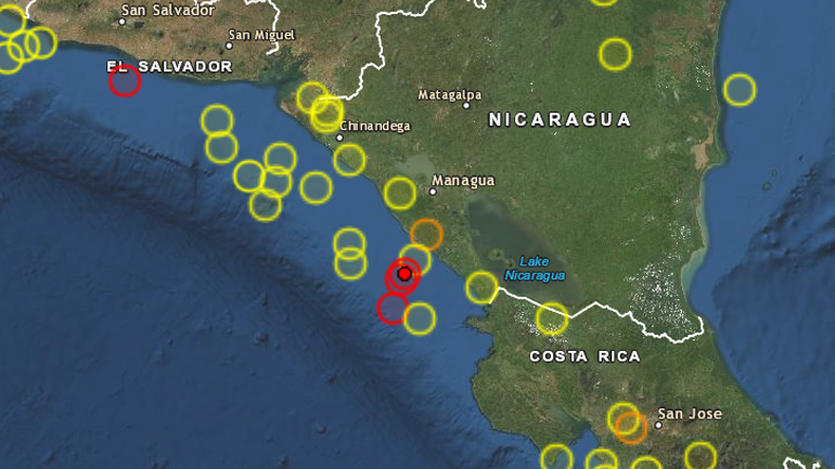 Σεισμός 6,2 Ρίχτερ στη Νικαράγουα