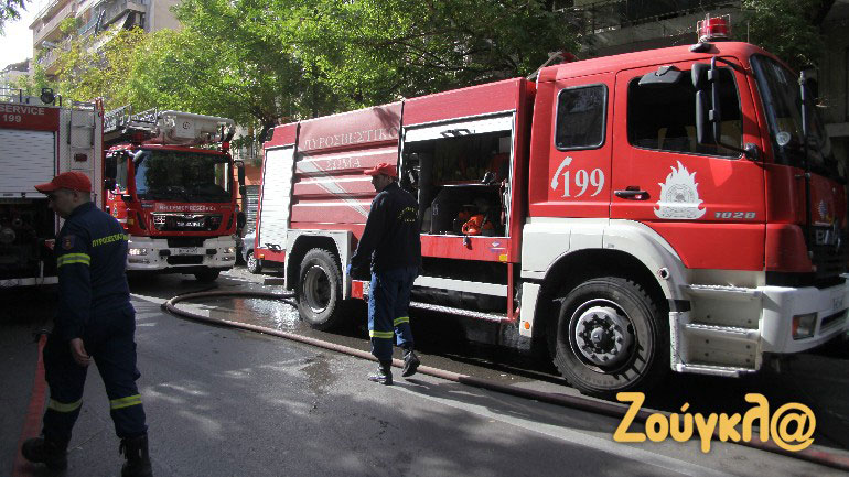 Πυρκαγιά σε διαμέρισμα στο κέντρο της Αθήνας
