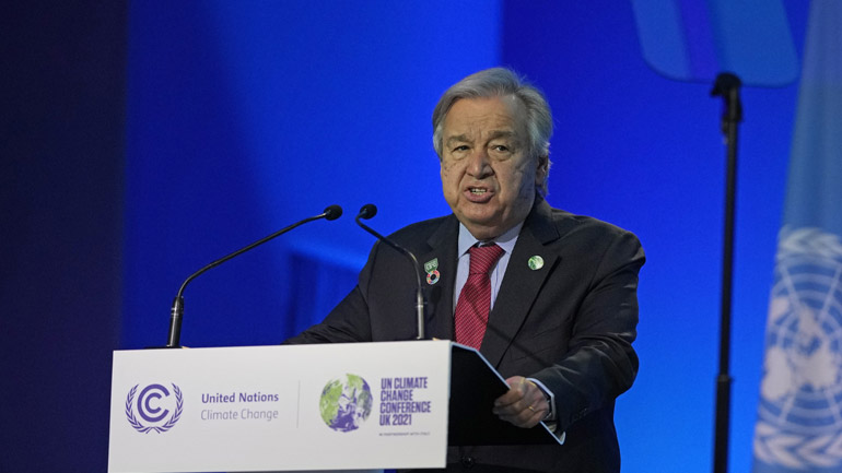 Γκουτέρες για COP26: Κούφιες υποσχέσεις σε έναν κόσμο ορυκτών καυσίμων