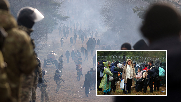 Εγκλωβισμένοι μετανάστες στα σύνορα Πολωνίας-Λευκορωσίας