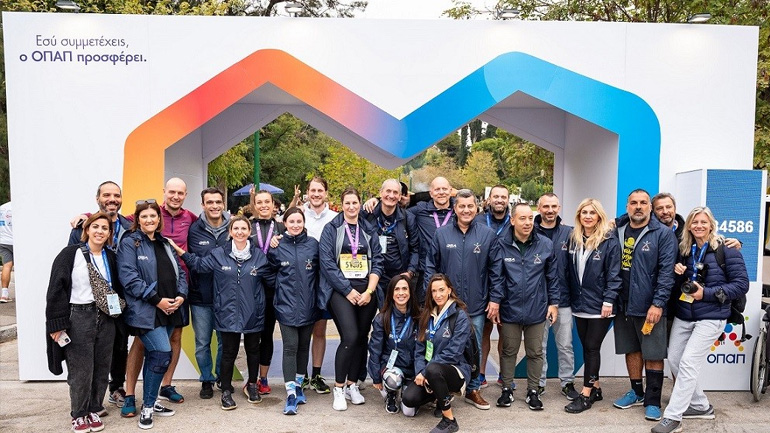 Η «Ομάδα Προσφοράς ΟΠΑΠ» μεγάλη νικήτρια του 38ου Αυθεντικού Μαραθωνίου της Αθήνας