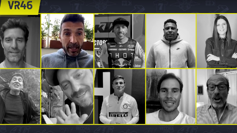 Δεκάδες διάσημοι αποχαιρέτησαν τον Valentino Rossi.
