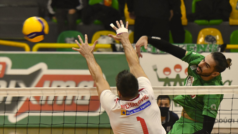 Volley League Ανδρών: Μόνος στην κορυφή ο Παναθηναϊκός, 3-0 σετ τον Φοίνικα Σύρου