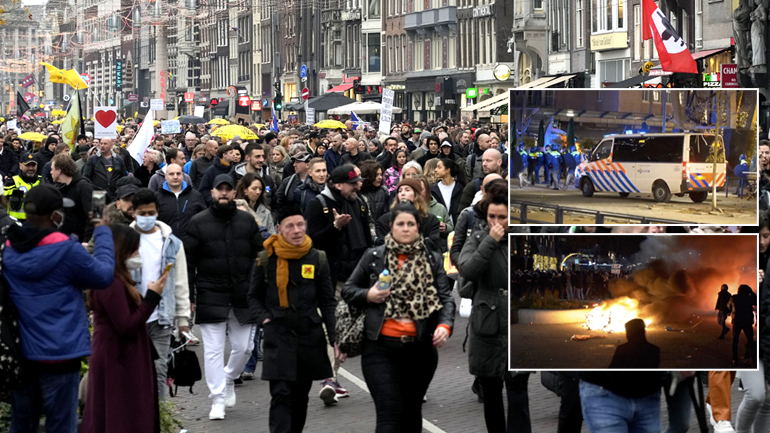 Δεύτερο βράδυ βίαιων συγκρούσεων στην Ολλανδία