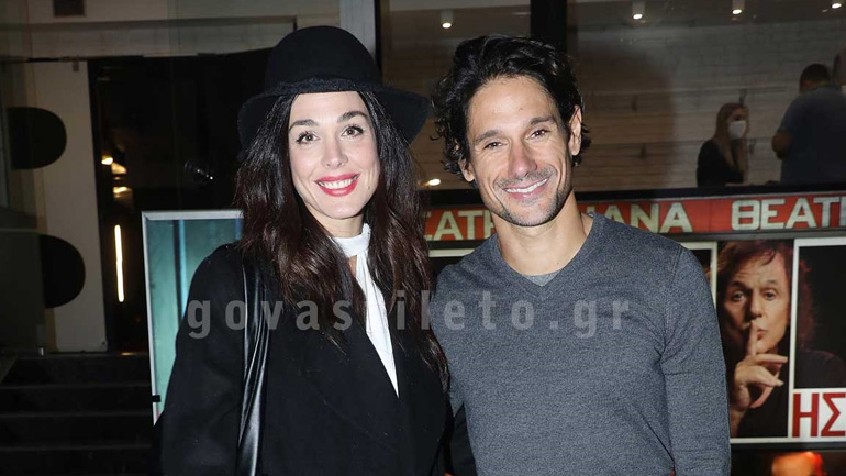 Ιωάννα Τριανταφυλλίδου: Στη θεατρική πρεμιέρα του συντρόφου της, Πάνου Βλάχου
