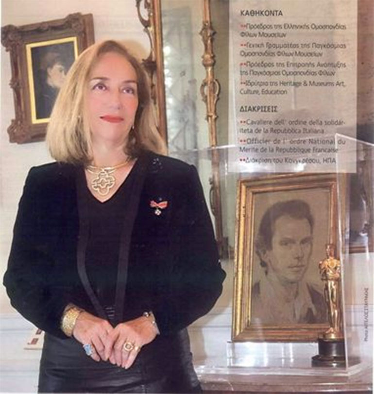 Η προεδρος του Heritage & Museums, EMF, Συμβούλιο της Ευρώπης κ. Λίλα ντε Τσάβες.
