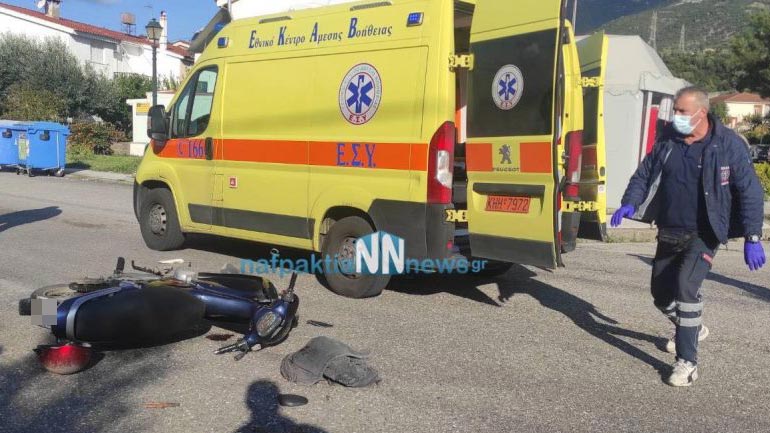 Τροχαίο με τραυματίες στη Ναύπακτο