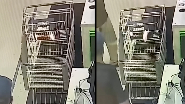 Μπαταρία σε καρότσι βραχυκυκλώνει και βγάζει σπίθες