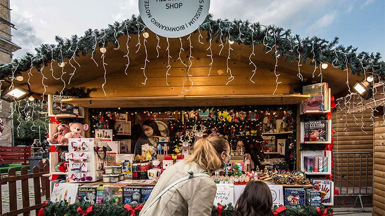 Christmas shopping στο Πωλητήριο του Βιομηχανικού Μουσείου Φωταερίου