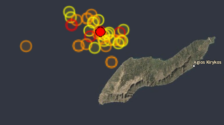 Σεισμική δόνηση 3,6 Ρίχτερ στην Ικαρία