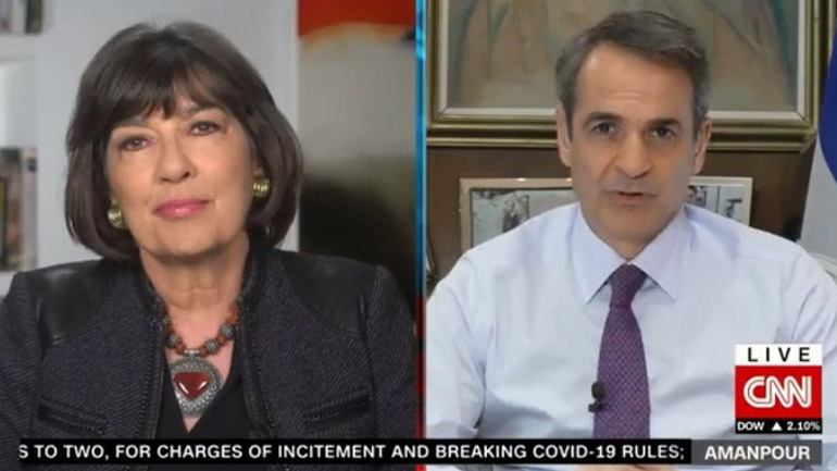 Μητσοτάκης στο CNN: Δεν θα προχωρήσουμε σε lockdown