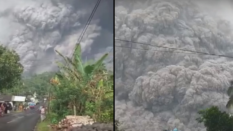 Βίντεο από την έκρηξη του ηφαιστείου Semeru 