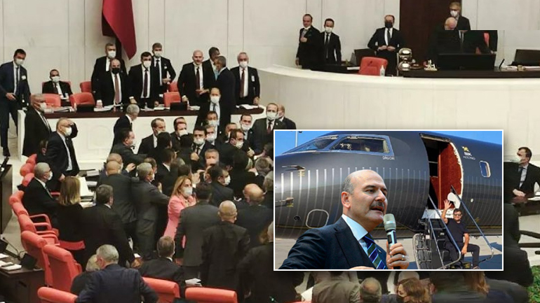 Μπουνιές, σπρωξίδι και βρισιές στο τουρκικό Κοινοβούλιο Μπουνιές, σπρωξίδι και βρισιές στο τουρκικό Κοινοβούλιο