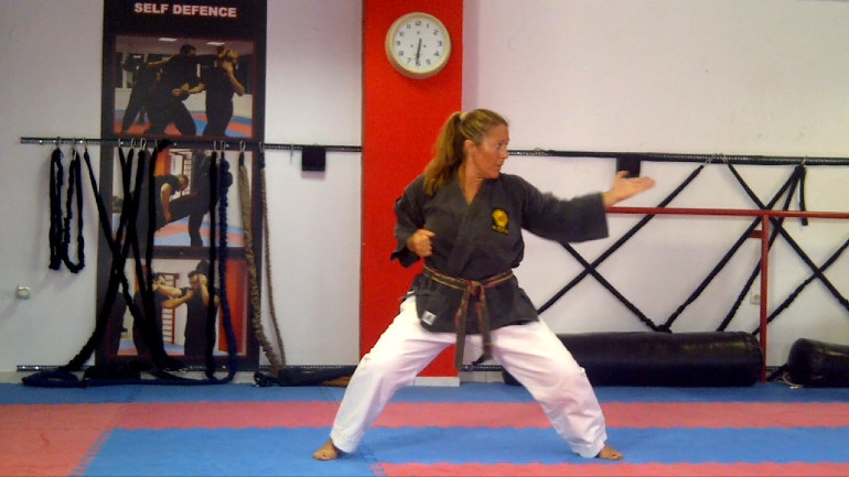 Οι πολεμικές τέχνες και η γυμναστική είναι στην καθημερινότητά της.