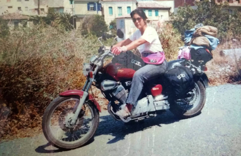 Παλιότερα με μια Yamaha Virago σε διακοπές.