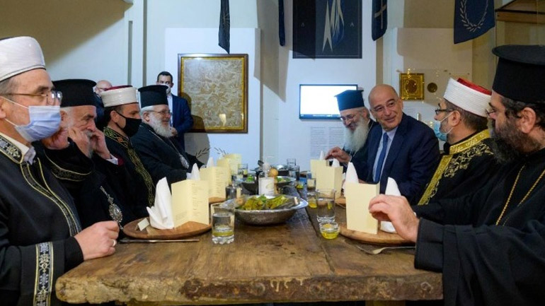 Δείπνο Δένδια με Μητροπολίτες και Τοποτηρητές Μουφτήδες της Θράκης