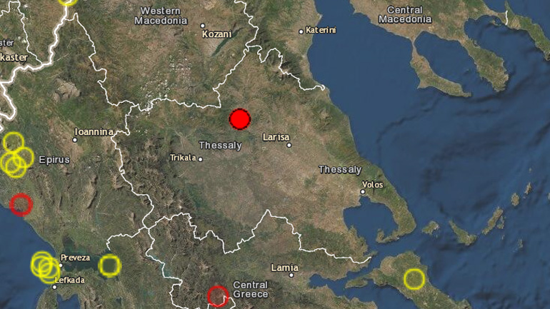 Σεισμός 3.2 Ρίχτερ στην Ελασσόνα