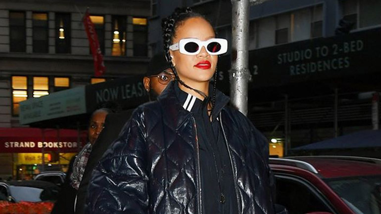 Ghetto Glory Look: H Rihanna φόρεσε υποδειγματικά το oversized καπιτονέ jacket