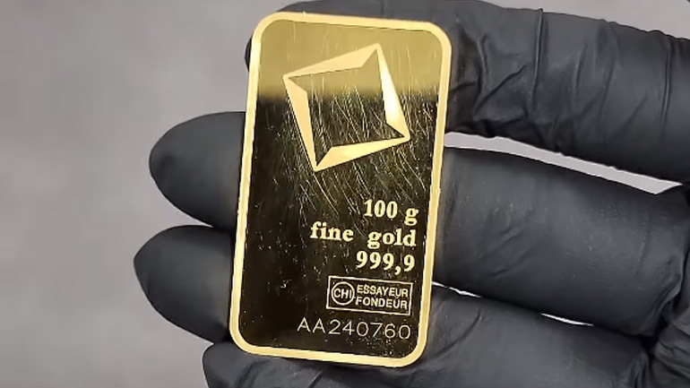 Διαλύοντας μια ράβδο χρυσού σε οξύ