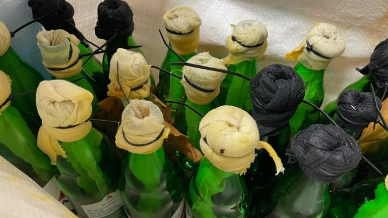 Θεσσαλονίκη: Εντοπίστηκαν 19 βόμβες μολότοφ σε εξωτερικό χώρο του ΑΠΘ