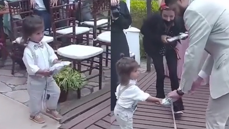 Παιδί καταστρέφει τη γαμήλια τελετή με μια κίνηση