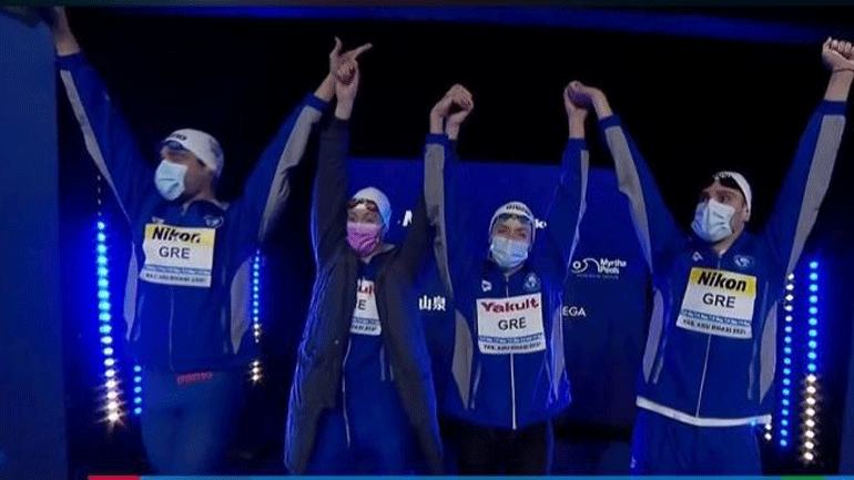 Κολύμβηση: Έβδομη στον κόσμο με νέο πανελλήνιο ρεκόρ η μικτή Ανδρών – Γυναικών