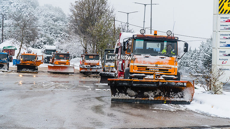 «Λευκές» εικόνες από χωριά της Φθιώτιδας