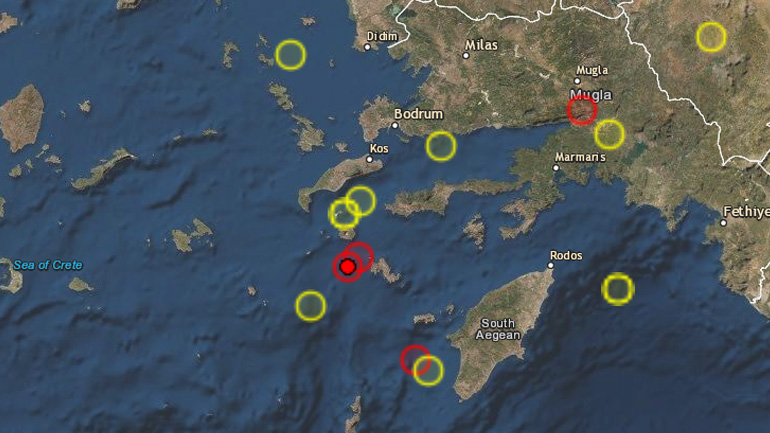 Σεισμός 3.3 Ρίχτερ νότια της Νισύρου