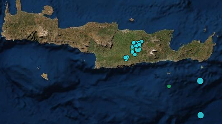 Σεισμός 3.6 Ρίχτερ νοτιοανατολικά του Αρκαλοχωρίου