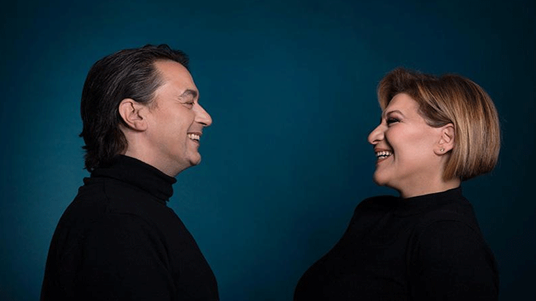 Ο Γιάννης Κότσιρας και η Γιώτα Νέγκα στο Anodos Live Stage