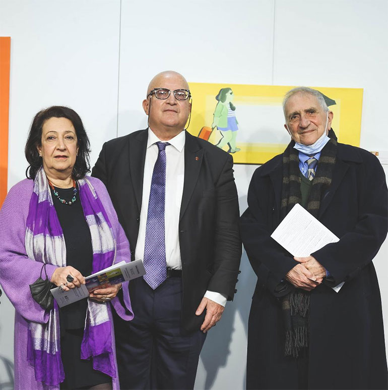 Η Ξένια Καλδάρα, ο Κωνσταντίνος Μπούρας και ο Εμμανουήλ Μαυρομμάτης.